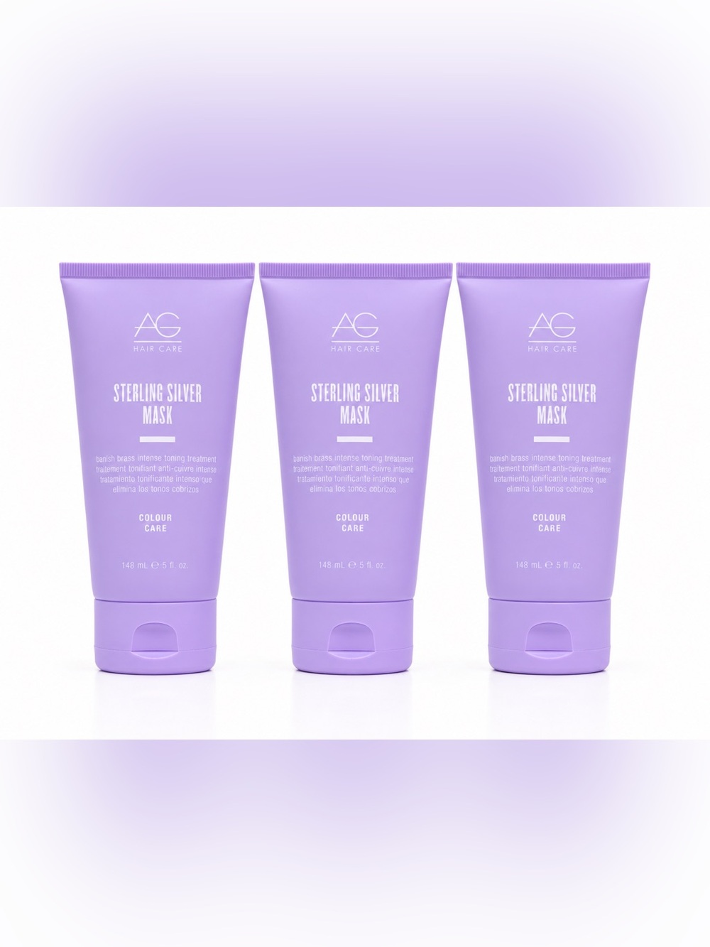 AG Hair Care Sterling Silver Mask 5 fl oz 148 mL Toning Treatment Lot of 3